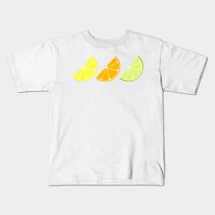 Citrus Wedges (white background) Kids T-Shirt